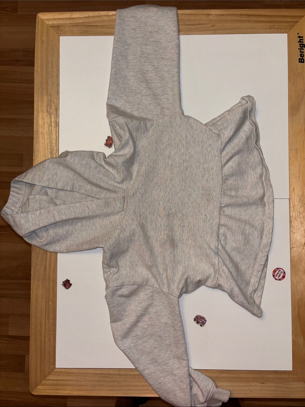 Crewcuts Light Gray V-Neck Hooded Sweater - Picture 8 of 8